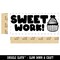 Sweet Work Cupcake Teacher Student School Self-Inking Rubber Stamp Ink Stamper